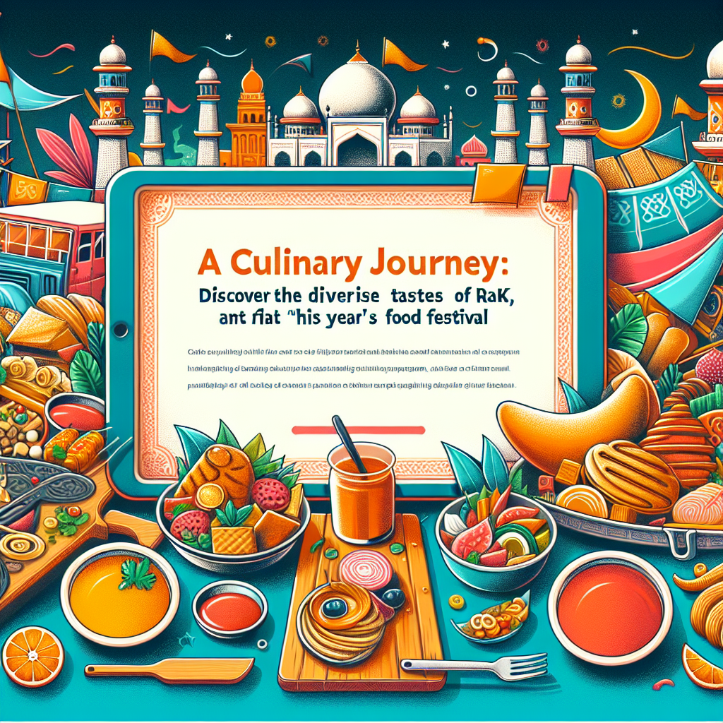 A Culinary Journey: Discover the Diverse Tastes of RAK at This Year’s Food Festival
