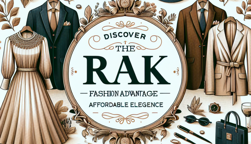 Discover the Rak Fashion Advantage: Affordable Elegance